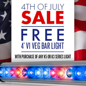 FREE V1 Veg LED Bar Light  - Kind LED Grow Lights Promo Code