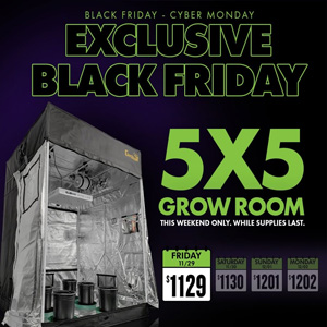 Black Friday 5x5 Grow Room Deal - SuperCloset Promo Code