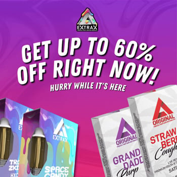 60% Off Pre-Rolls & Vapes at Delta Extrax - Coupon Code