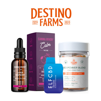 25% Off ALL CBD - Destino Farms Coupon Code
