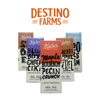 10% Off Kushies THC Chocolate - Destino Farms Discount Code