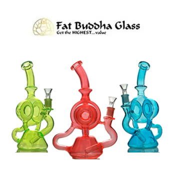 55% Off Neon Turbine Recycler Bong - Fat Buddha Glass Promo Code