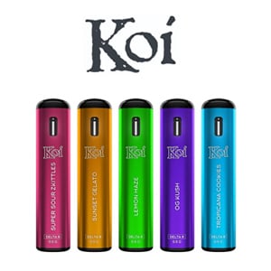 Koi Delta-8 Vapes - 5 For $75 at D8 Super Store - Coupon Code