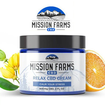 30% Off + FREE Relax Cream - Mission Farms CBD Promo Code