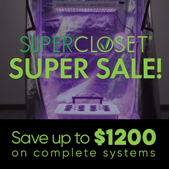 Super Grow SALE - $1,200 Off - SuperCloset Promo Code