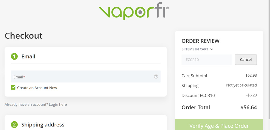 How to use Vaporfi coupon codes