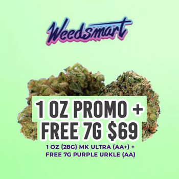 Buy 1 Ounce, Get 7G FREE - WeedSmart Promo Code